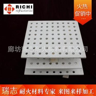 歡迎訂購耐火材料 堇青石復合莫來石中空板 多孔棚板定制