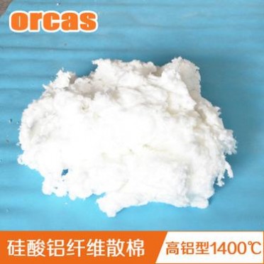 【奧卡】硅酸鋁陶瓷纖維甩絲散棉 高鋁耐高溫填充棉隔熱保溫材料
