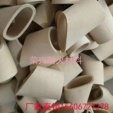 澆鑄陶瓷彎管水玻璃砂鑄造耐火材料管耐高溫陶管鑄造弧形變徑斜口