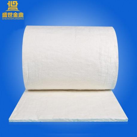 工業窯爐發電廠汽輪機加熱裝置保溫用陶瓷纖維甩絲毯抗拉強度高