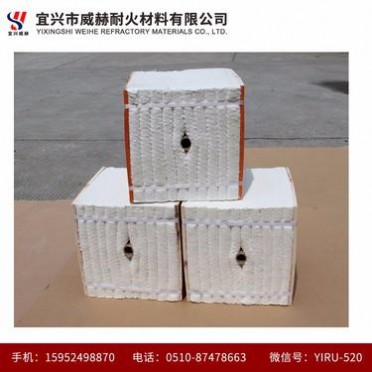 陶瓷纖維模塊/貼面塊_硅酸鋁陶瓷纖維模塊折疊塊_耐高溫貼面塊窯爐腔內襯_隔熱節能棉塊