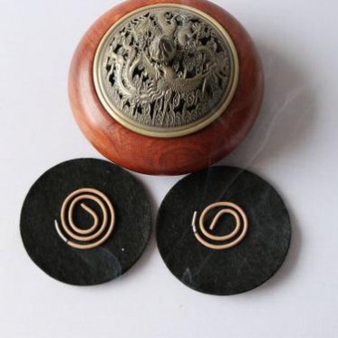 7CM黑色防火香爐墊 檀香爐用耐高溫阻燃墊片 黑色防火墊片