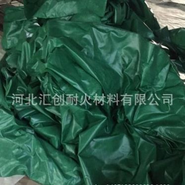 廠家銷售 防火帆布 綠色耐火苫布 耐高溫阻燃篷布 玻璃纖維涂膠布