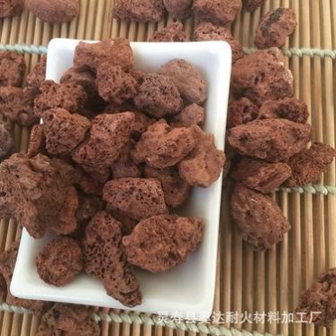 廠家 紅色火山石 紅色多肉養殖魚缸造景**火山石大量供應